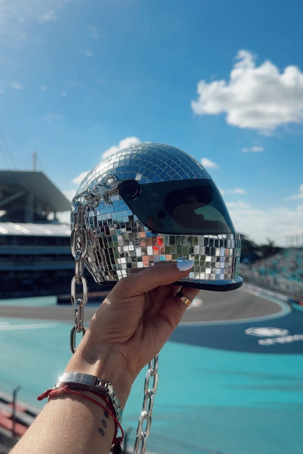 DISCO BALL MINI HELMET - LANDO'S VERSION